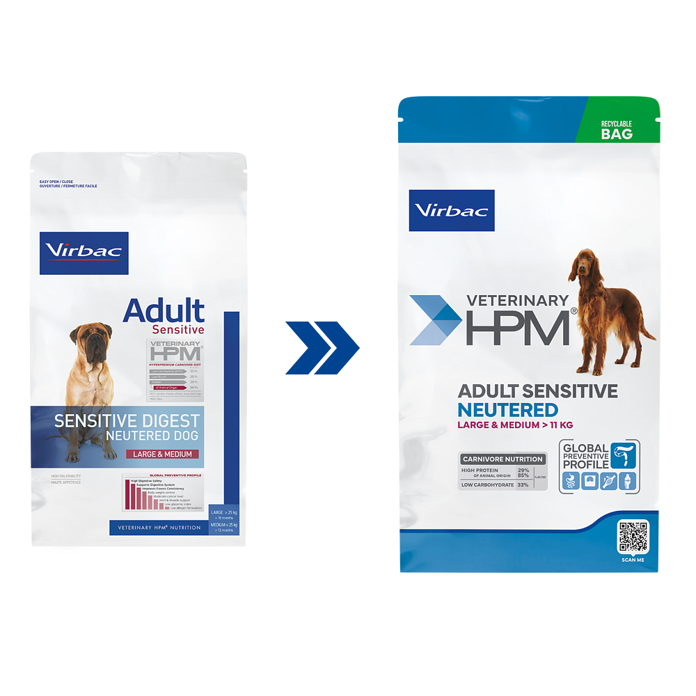 Adult Sensitive Neutered  Dog Large & Medium von Virbac