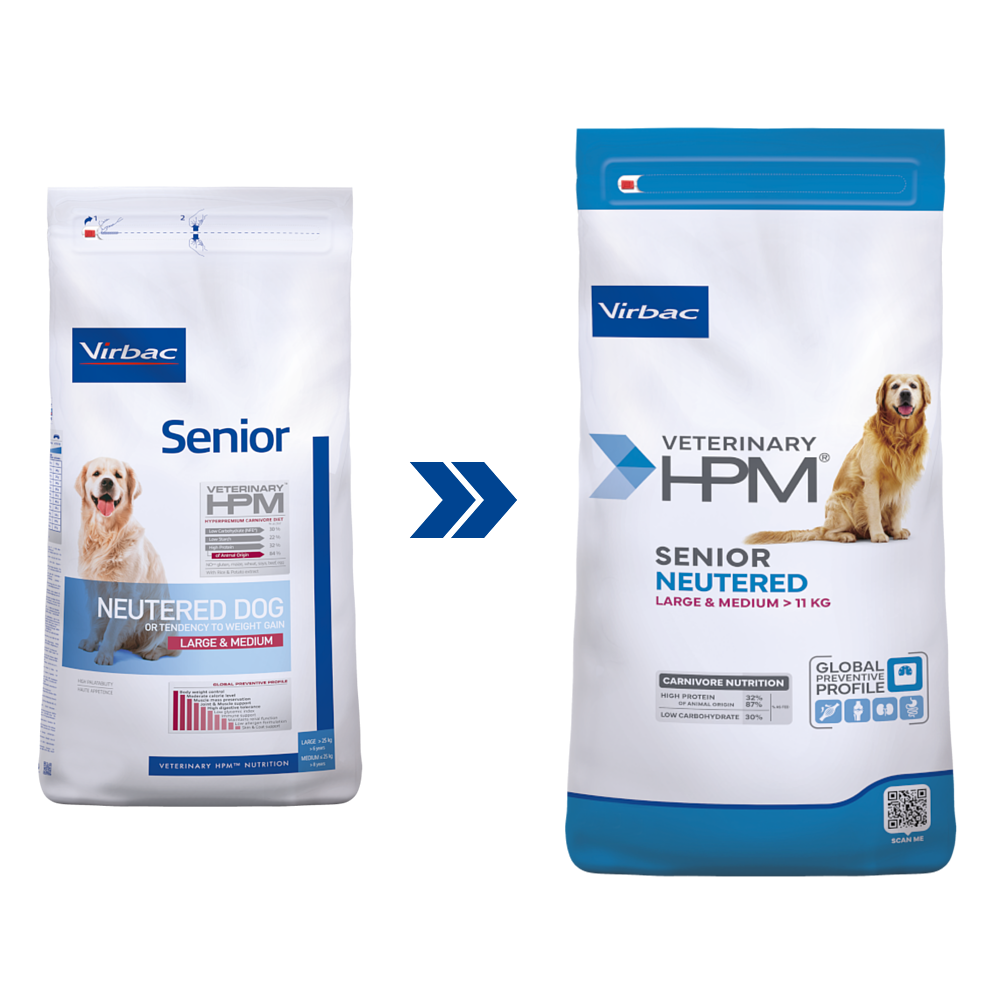 Senior Neutered Dog Large & Medium 12 kg von Virbac