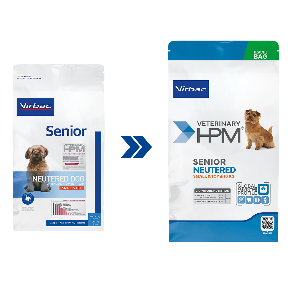 Senior Neutered Dog Small & Toy 3 kg von Virbac